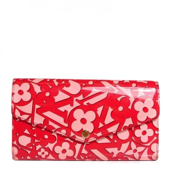 Louis Vuitton Patent Sweet Monogram Sarah Wallet Pomme D'Amour